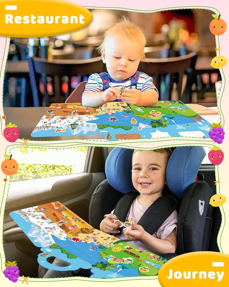 Benresive Reusable Sticker Books for Toddlers, Fun Travel Stickers for Kids, Toddler Sticker Book, Crafts Activities for Toddlers, 3 and Up Birthady Gifts - Season - Image 3